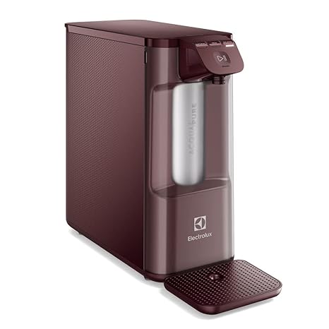 Purificador de Água Gelada Fria e Natural Elétrico Compacto Eletronico placa Electrolux Filtro refil 6 meses ou 3000l Painel Touch Bivolt