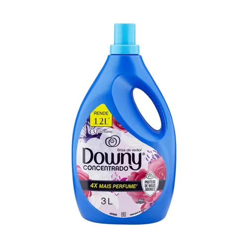 Kit 10 Caixas de sabão Omo Em Pó - 800g Lavagem Perfeita + 4 Amaciante Downy Brisa de verão em galão 3 L