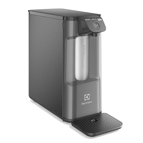 Purificador de Água Gelada Fria e Natural Elétrico Compacto Eletronico placa Electrolux Filtro refil 6 meses ou 3000l Painel Touch Bivolt