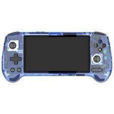 Console de jogos ANBERNIC RG556 com 4423 jogos, cartão TF de 8 GB LPDDR4X / 128 GB UFS2.2 / 128 GB, Android 13, tela de toque AMOLED de 5.48 "1080P com 402PPI, Unisoc T820 Octa-core, AC WIFI + Bluetooth 5.0, streaming ao luar, 8 horas de reprodução - Azul